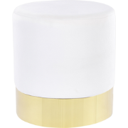 SOPHIA  - Poef - Wit - 39 cm - Fluweel