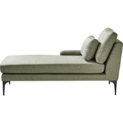 EWRON - Chaise longue - Olijfgroen - Rechtszijdig - Stof