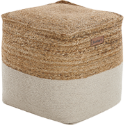 KIRAMA - Poef - Lichtbeige - Katoen