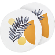 VIOZENE - Tuinkussen set van 2 - Wit -  40 cm - Polyester