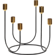 PANAY - Kandelaar - Zwart - Metaal