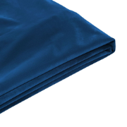 FITOU - Bekleding bed - Donkerblauw - 160 x 200 cm - Fluweel