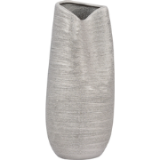 DERBE - Decoratieve vaas - Zilver - Keramiek
