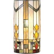 Lumilamp Wandlamp Tiffany Beige Groen Glas