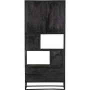 Starfurn Vakkenkast Denver Black | 90 cm