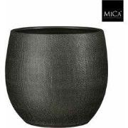 Mica Decorations Bloempot Porto - 26.5x26.5x27 cm - Terracotta - Metal...