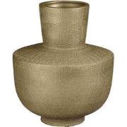 Mica Decorations Vaas Porto - 25x25x29 cm - Terracotta - Goud,Metallic