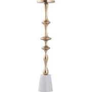 PTMD Kandelaar Cassady - 11x11x56 cm - Aluminium - Goud