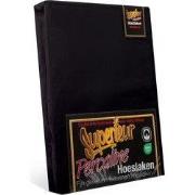 Superieur Hoeslaken - 70x200 cm - Zwart - 100% katoen