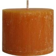 PTMD Kaars New Rustic Outdoor - 15x15x12 cm - Parrafin - Safran