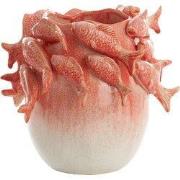 Light & Living - Vaas FISH - 29x28.5x27cm - Rood