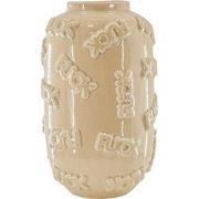 Vase - 'FUCK' - Ceramics - Beige  -  17x17x27cm