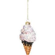 Xmas Hanger - Icecream - Glass - 5,5x5,5x12cm