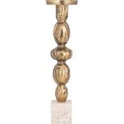 PTMD Kandelaar Malines - 11x11x43 cm - Aluminium - Goud