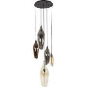 Hanglamp - Mixed Glas - 60x60x180cm - 5-Lichts LED - Cocoon