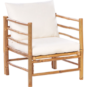 CERRETO - Tuinstoel - Gebroken wit - Bamboe