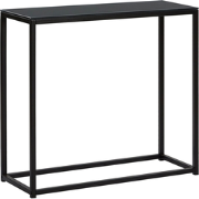 DELANO - Consoletafel - Zwart - Veiligheidsglas