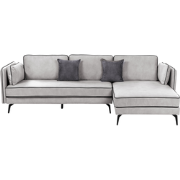 ALTAN - Hoekbank - Lichtgrijs - Linkerzijde - Fluweel