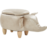 ELEPHANT - Hocker - Taupe - Kunstleer