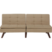 RONNE  - Slaapbank 3-zits - Lichtbruin - Polyester