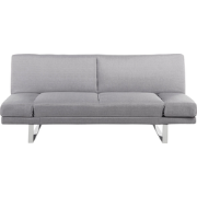 YORK  - Slaapbank 2-zits - Lichtgrijs - Polyester