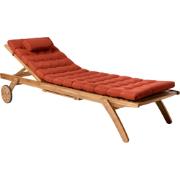 CESANA PREMIUM - Ligstoel - Rood - Acaciahout