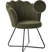 LOVELOCK - Fauteuil - Donkergroen - Bouclé