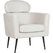 SOBY - Fauteuil - Off-white - Polyester