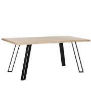 GRAHAM - Eettafel - Lichte houtkleur - 90 x 180 cm - MDF