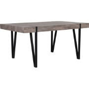 ADENA - Eettafel - Donkere houtkleur - 90 x 150 cm - MDF