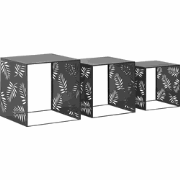 WALDO - Bijzettafel set van 3 - Zwart - IJzer