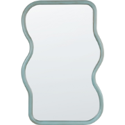 RONNET - Wandspiegel - Lichtblauw - 58 x 90 cm - Paulowna hout