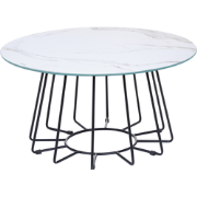 BERNIE - Salontafel - Wit - Veiligheidsglas