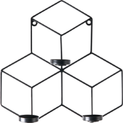 TAROUCA - Wandkandelaar - Zwart - IJzer