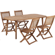 PARAGGI - Tuinset 4-zits - Bruin - Acaciahout