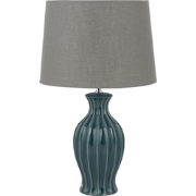SAMINA  - Tafellamp - Taupe - Keramiek