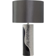 AIKEN  - Tafellamp - Donkergrijs - Porselein