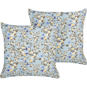 VALLORIA - Tuinkussen set van 2 - Lichtblauw - 45 x 45 cm - Polyester