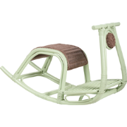 ASPRIA - Schommelstoel - Lichtgroen - Rotan