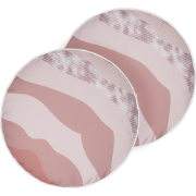 CAMPEI - Tuinkussen set van 2 - Pastelroze -  40 cm - Polyester