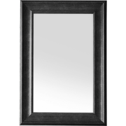 LUNEL S - Wandspiegel - Zwart  - Synthetisch materiaal