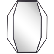 NIRE - Wandspiegel - Grafietgrijs - Staal