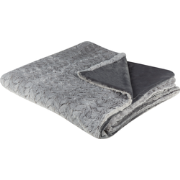 SARASWATI - Plaid - Lichtgrijs - 200 x 220 cm - Polyester