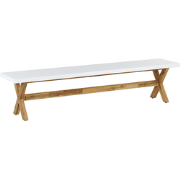 OLBIA  - Tuinbank - Wit - Vezelcement