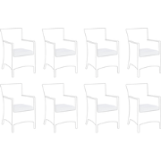 ITALY - Kussenhoes set van 8 - Gebroken wit - Polyester