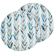 LOANO - Tuinkussen set van 2 - Wit/Groen -  40 cm - Polyester