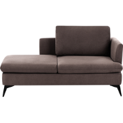 SIEVOZ - Chaise longue - Bruin - Rechtszijdig - Polyester
