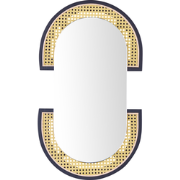 STAINS - Wandspiegel - Lichtbruin - Rotan