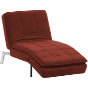 LOIRET - Chaise longue - Rood - Symmetrisch - Polyester
