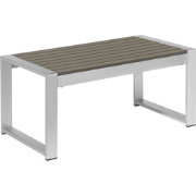 SALERNO  - Tuintafel - Donkergrijs - 50 x 90 cm - Aluminium